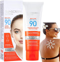 Sun Cream SPF 90,Face Sun Lotion Cream with Spf90,Suncream for High Sun Protection SPF 90 Face Moisturiser,Facial Sunscreen Lotion Cream,Waterproof Sun Cream against UVA & Uvb,Sunscreen for Daily Use