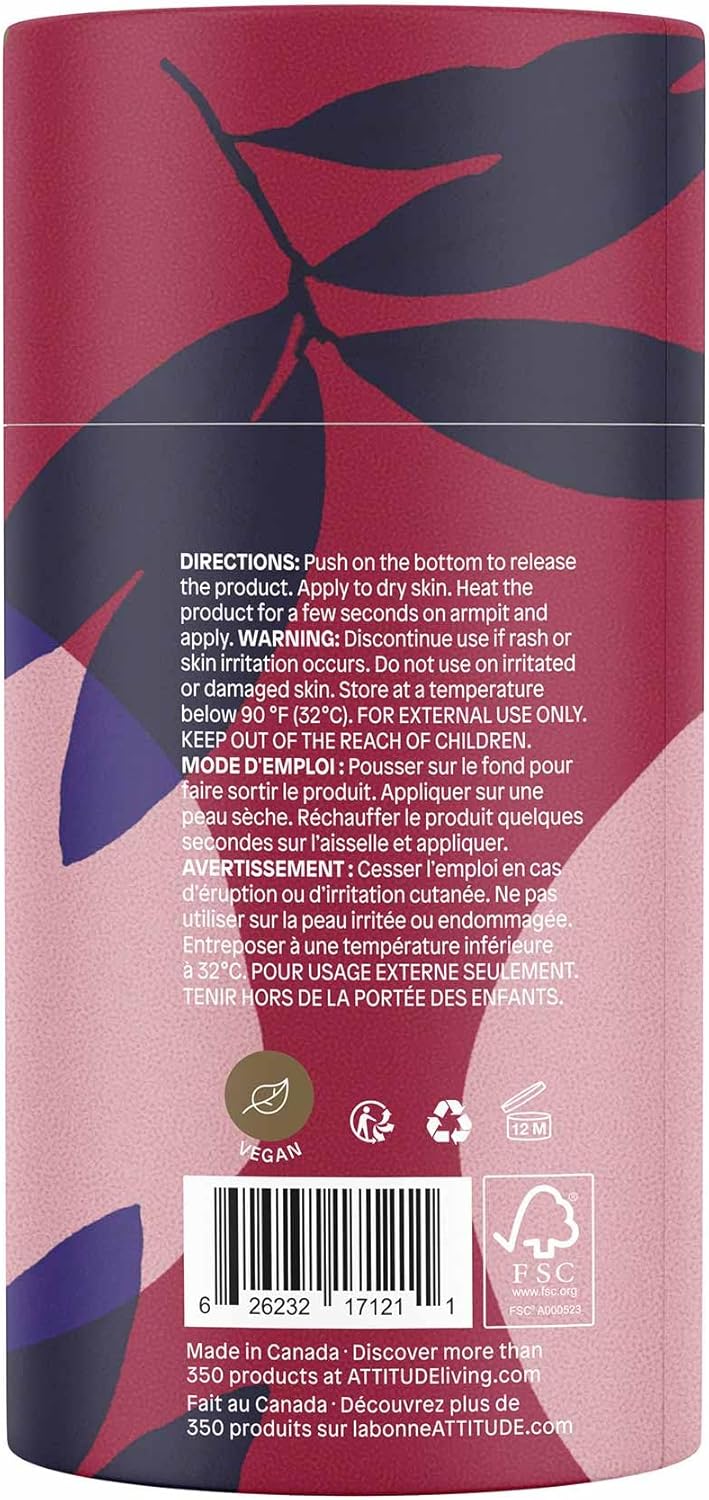 Natural Deodorant, Aluminum-Free, Odor Control & Long Lasting, Nourishing Ingredients, Castor and Jojoba Oils, Baking Soda-Free, EWG Verified, for Men and Women, Sandalwood, 85 G