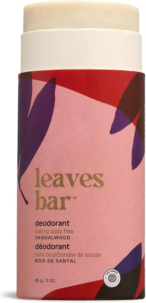 Natural Deodorant, Aluminum-Free, Odor Control & Long Lasting, Nourishing Ingredients, Castor and Jojoba Oils, Baking Soda-Free, EWG Verified, for Men and Women, Sandalwood, 85 G
