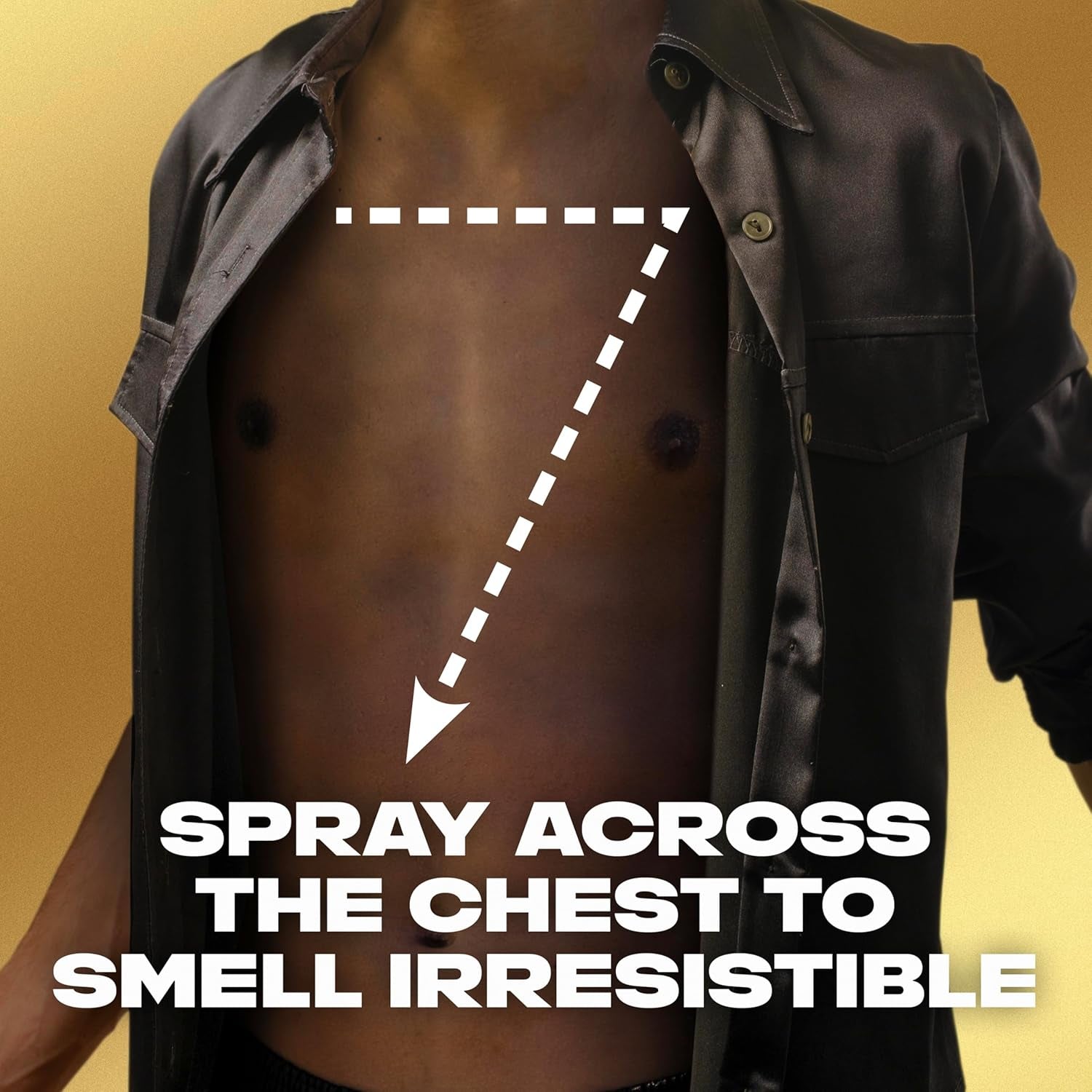 Gold Aerosol Body Spray Men'S Deodorant Spray with an Oud Wood & Fresh Vanilla Scent for 48 Hours of Odour Busting, High Defnition Fragrance 6X 200 Ml